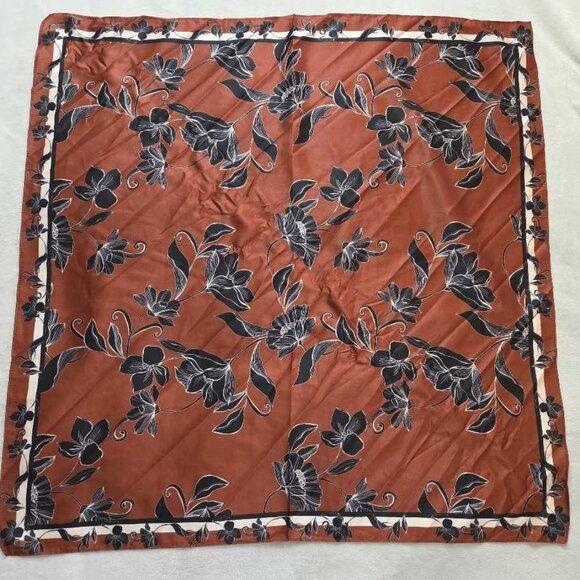 Anthropologie Accessories - New Anthropologie brown black floral printed scarf